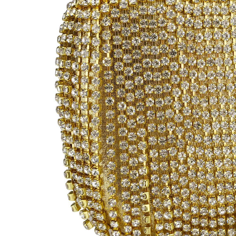 Pochette à pompon en strass pour femmes, Vintage, épaule, argent, , fête de mariage, chaîne, soirée