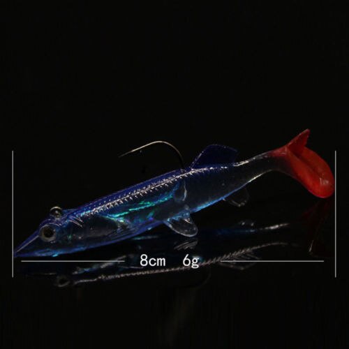 Luminous Night Minnow Carp with Hook Artificial Bait Striped Bass Fishing Lures