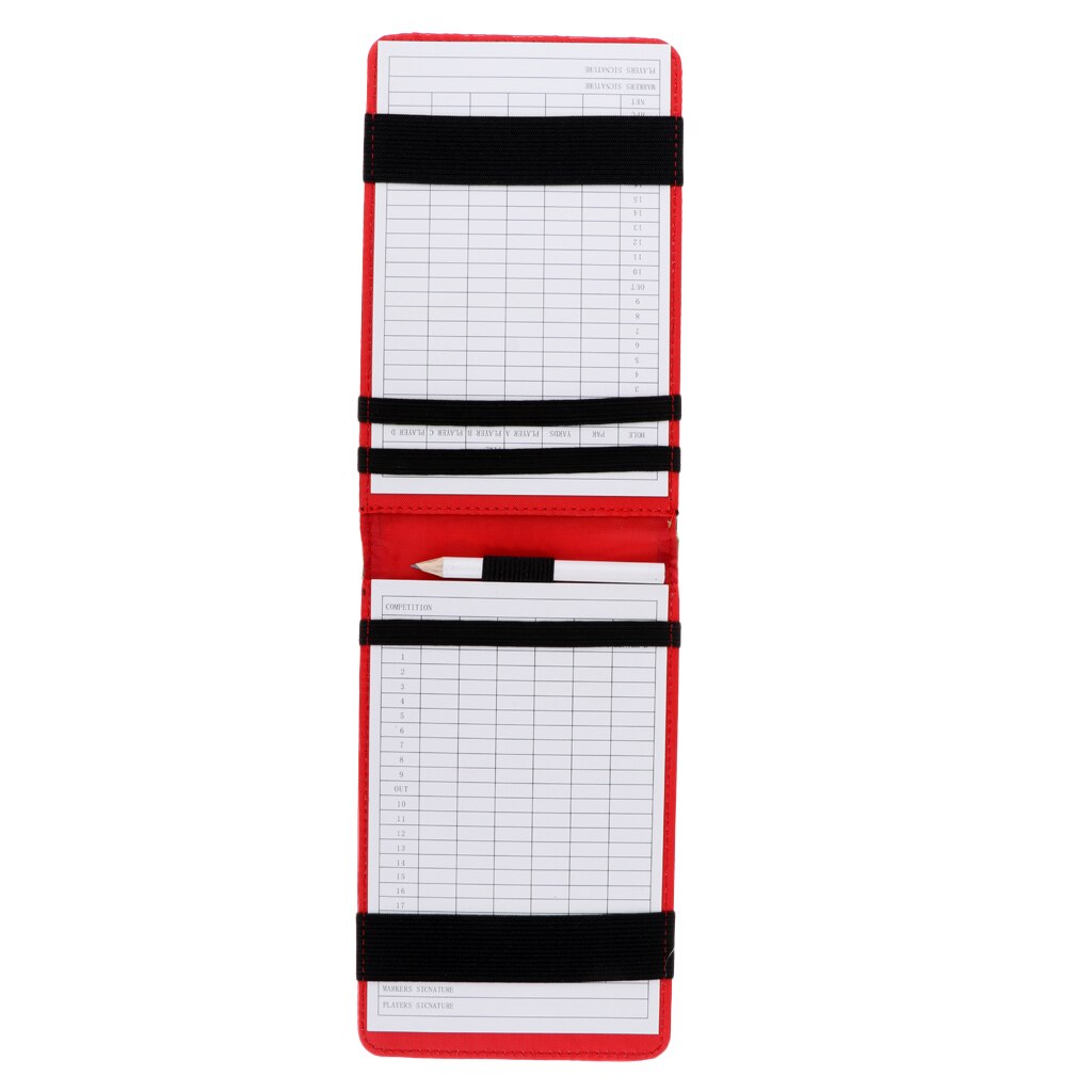 Premium Golf Score Book Golf Score Counter Booklet Keeper Holder with Score Card Pencil