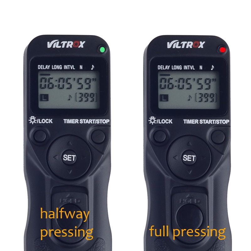 Viltrox Camera Draadloze Timer Ontspanknop Afstandsbediening voor Canon 77D 5D Mark IV Nikon D80 Pentax Panasonic Olympus DSLR