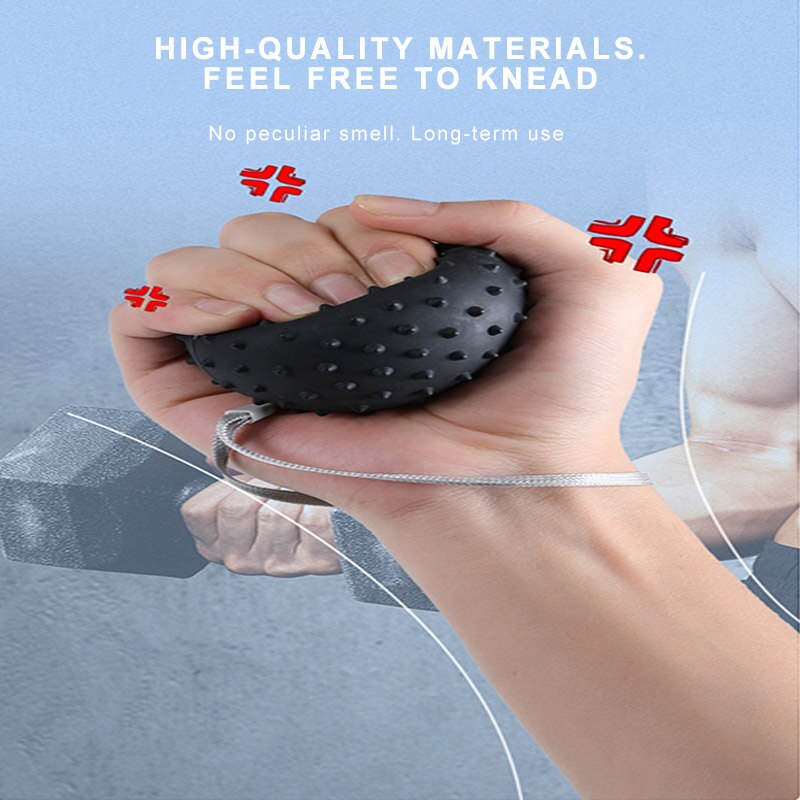 Silicone Adjustable Hand Grip Trainer Gripping Hand Griper Ring Finger Forearm Carpal Expander Workout Exercise Massage Ball