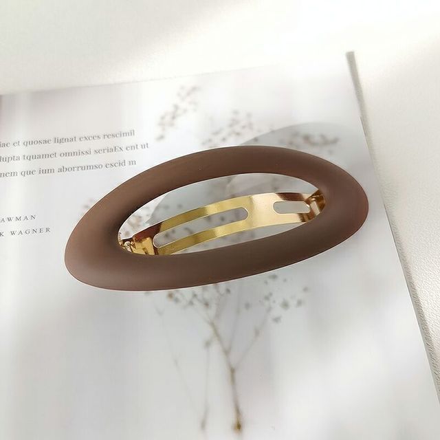 Horquillas de primavera para mujer, Clip trasero para la cabeza, Clip lateral para Coleta, pasador, tocado, accesorios para el cabello: coffee color