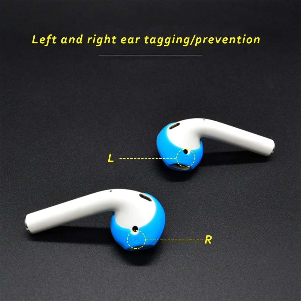 Funda de silicona 4 en 1 para Airpods 1 y 2, funda protectora para AirPods 1 y 2, Correa antipérdida para Apple Airpods 1 y 2