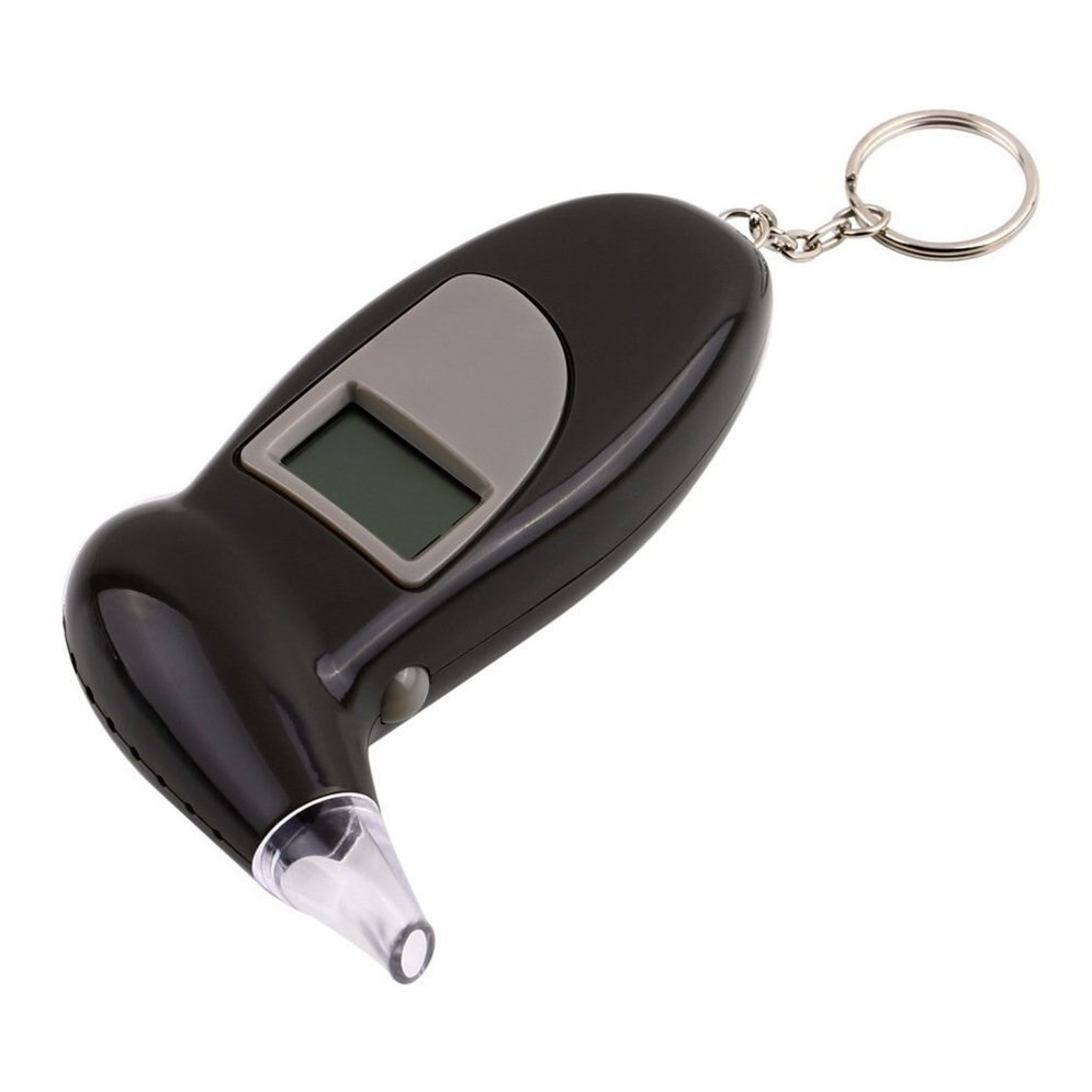 Digital Alcohol Breath Tester Breathalyzer Analyzer Detector Test Keychain With backlight