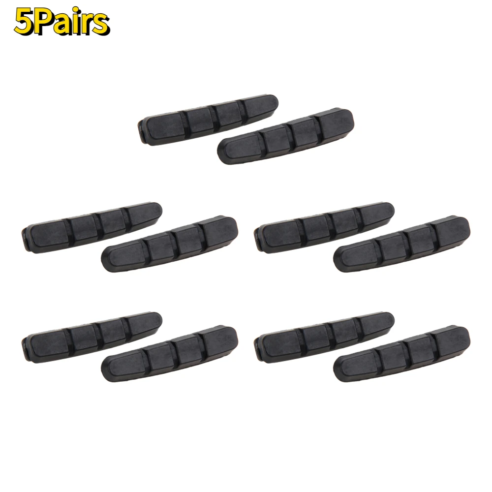 1-10 Paar Racefiets Remblokken Schoenen Voor Lichtmetalen Velgen Dura Ace Ultegra 105 Cartridge Fiets Remblokken Fietsremgereedschap Onderdeel: Ivoor