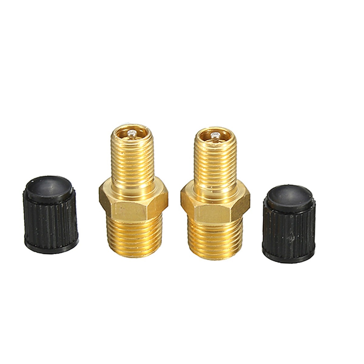 2 st mässing luft kompressor tank fylla ventil 1/8 '' npt förnicklad schrader