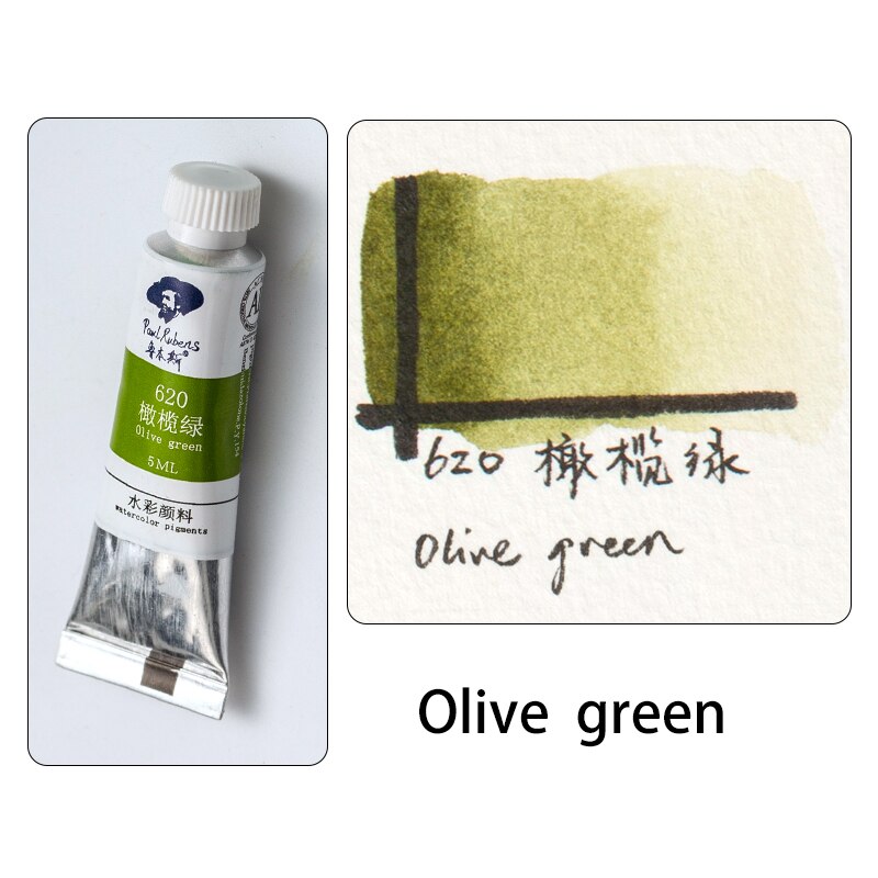 Offizielle Paul Rubens 5ml Aquarell Farben Rohre Caroline Serie 20 farben Pigment für Anfänger Student Kunst lieferant: 620