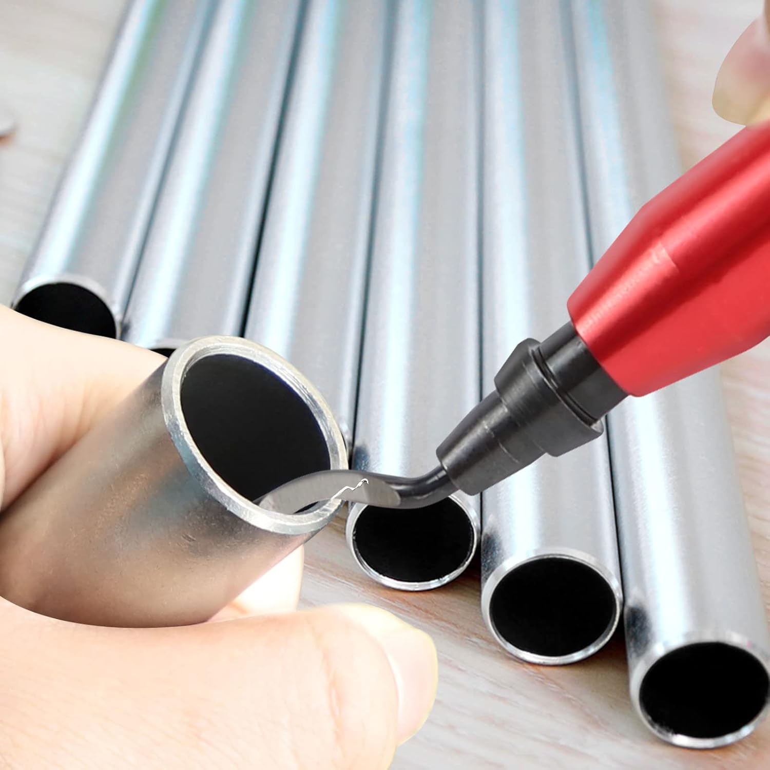 20 pcs BS1010 Trimming Knife Scraper Blade for Hand Deburring Cutters Trimming Blade Replacement for Scraping PVC Plastic Iron