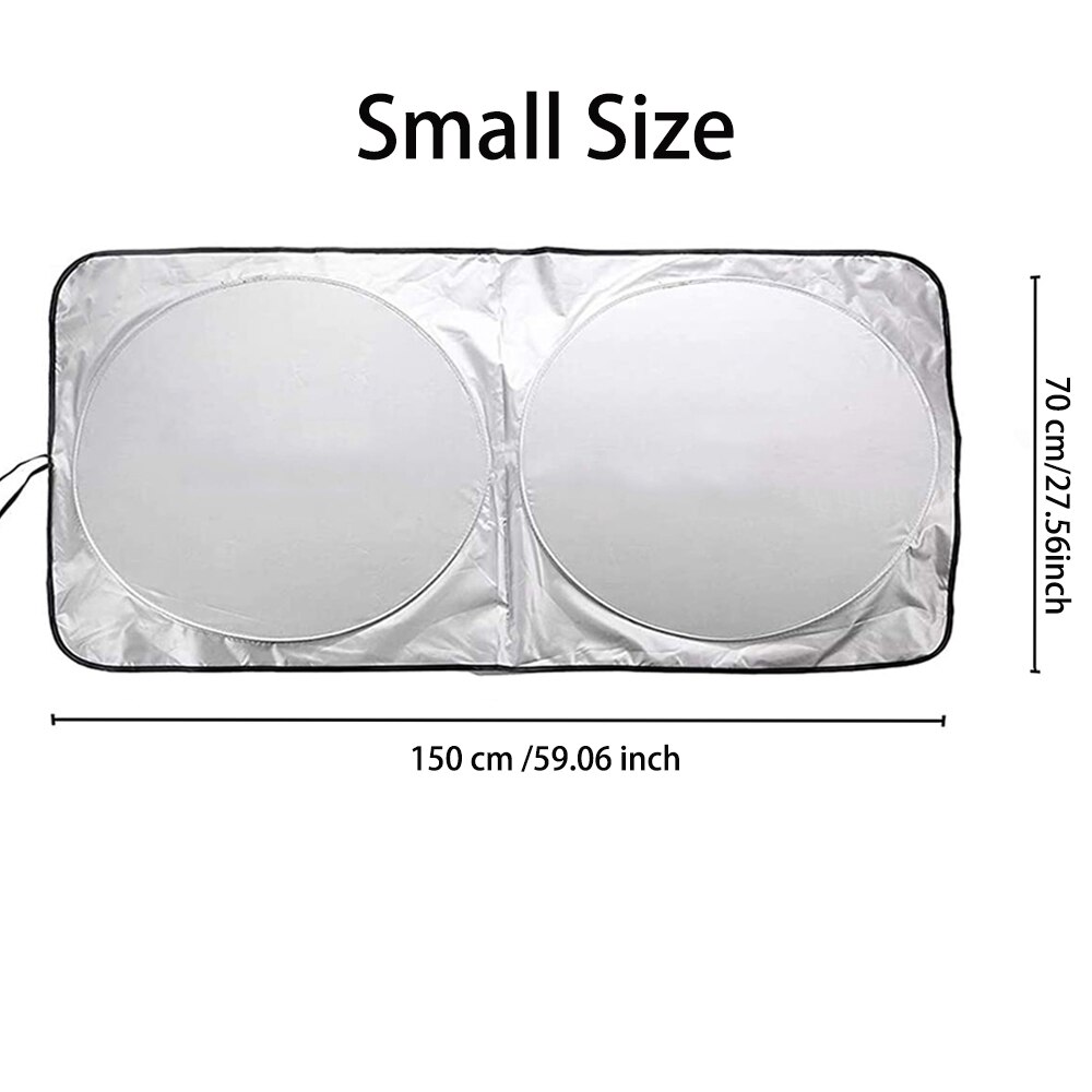 For Mercedes Benz W212 W204 W203 W205 W211 A B C E Class Car Windshield Sunshade Sunscreen Parasol Coche Sun Shade Visor Cover: 150x70 No logo