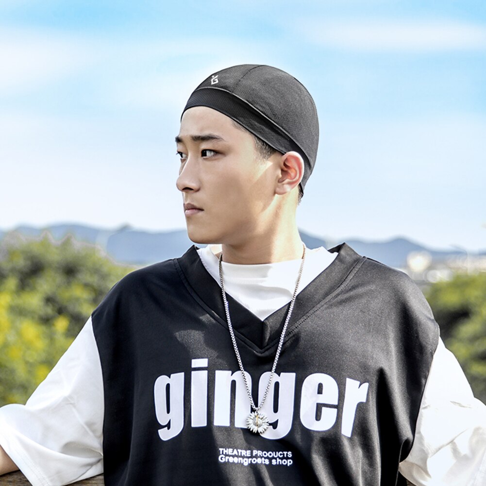 Cooling Skull Cap Breathable Cycling Caps Ice Fabric Bicycle Head Scarf Helmet Liner Sports Fishing Running Hat Sweat-Absorbent