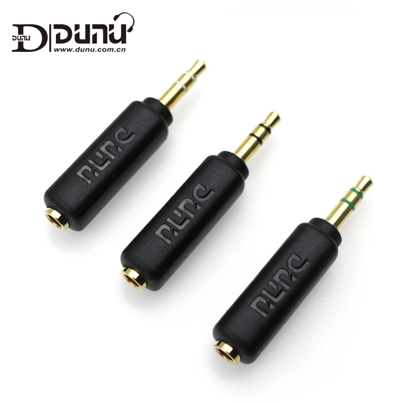 DUNU Adaptador de resistência para fone de ouvido 30Ω 75Ω 200Ω 3,5mm jack Plugue com cancelamento de ruído para MP3 HiFi Player Smartphone PC AMP