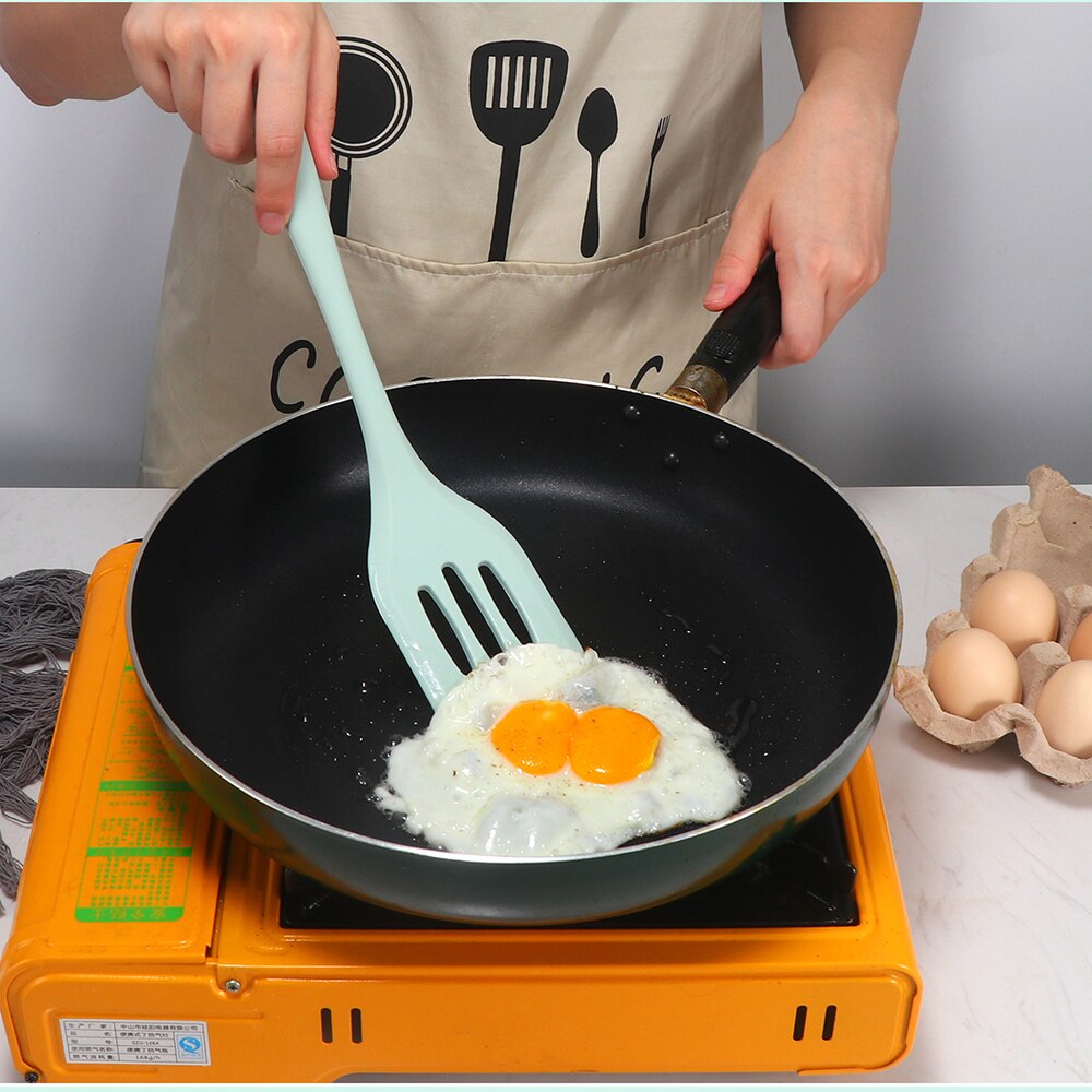 Silikon köksredskap köksredskap set non-stick köksredskap verktyg äggvispar turner oljeborste köksredskap bakset