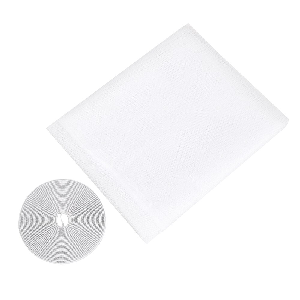 Fly Mosquito window Mesh Screen DIY Self-adhesive For Kitchen Door Screens Mosquito Mesh Curtain Protector Anti Mosquito Net: White M