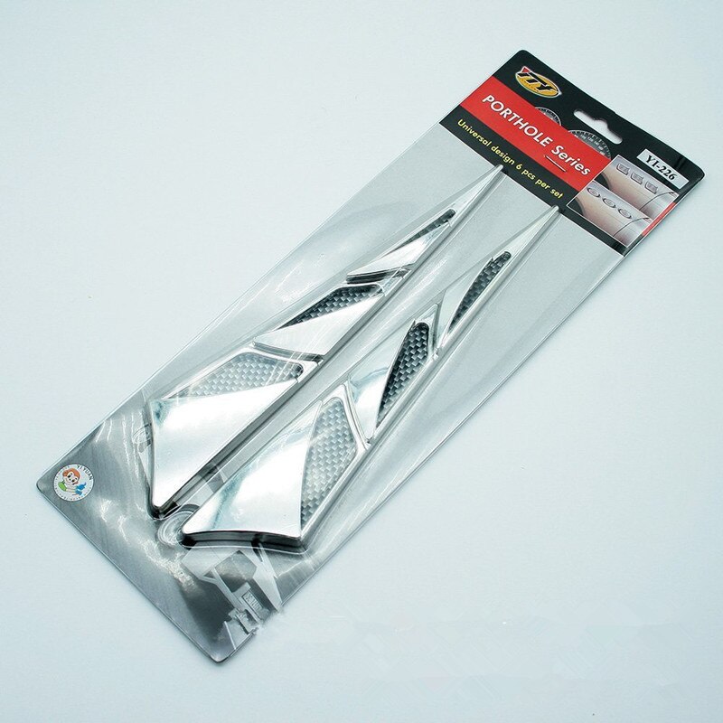 2Pcs/Set Car Bug Shields Air Intake Sticker Hood Decorative Air Outlet Exterior Parts Durable Practical Bug Shields