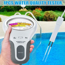 1Pcs 2 In 1 Chloor Water Quality Tester Voor Zwembad Spa Drinkwater Analys Aquarium Ph Test monitor Checker