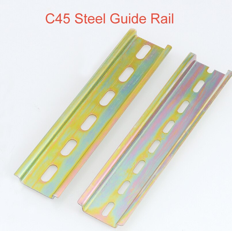 1pcs C45 Steel Guide Din Rail Mounting Clip Installation Track Fixed 35mm Wire Cable Row MCB Fixing Seat L:500mm