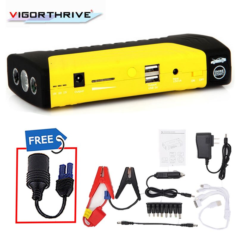 600A 12V Mini Car Jump Starter Power Bank Portable Starting Device Petrol Diesel Car Charger For Starting Car Emergency Booster