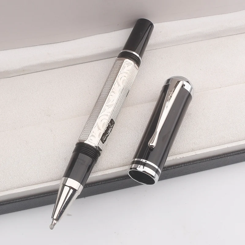 MB Rollerball Ballpoint Writer Marcel Proust Limited Edition Style Carving Fountain Pens Writing Ink Office School: Burgundy / Multi-Colored