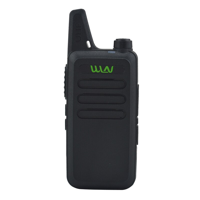 2 uds x ganar KD-C1 negro/blanco 16 canal Ultra-delgada mini Walkie Talkie de UHF 400-470 MHz de Radio de jamón: Black