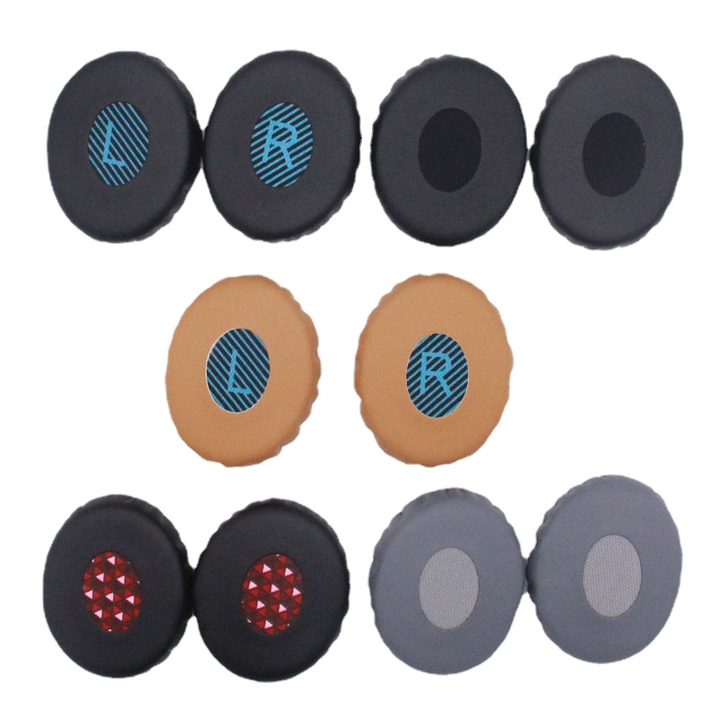 Almofadas de couro macio para bose oe2 oe2i fones de ouvido substituição almofadas de almofada de memória espuma esponja para extra conforto earmuffs