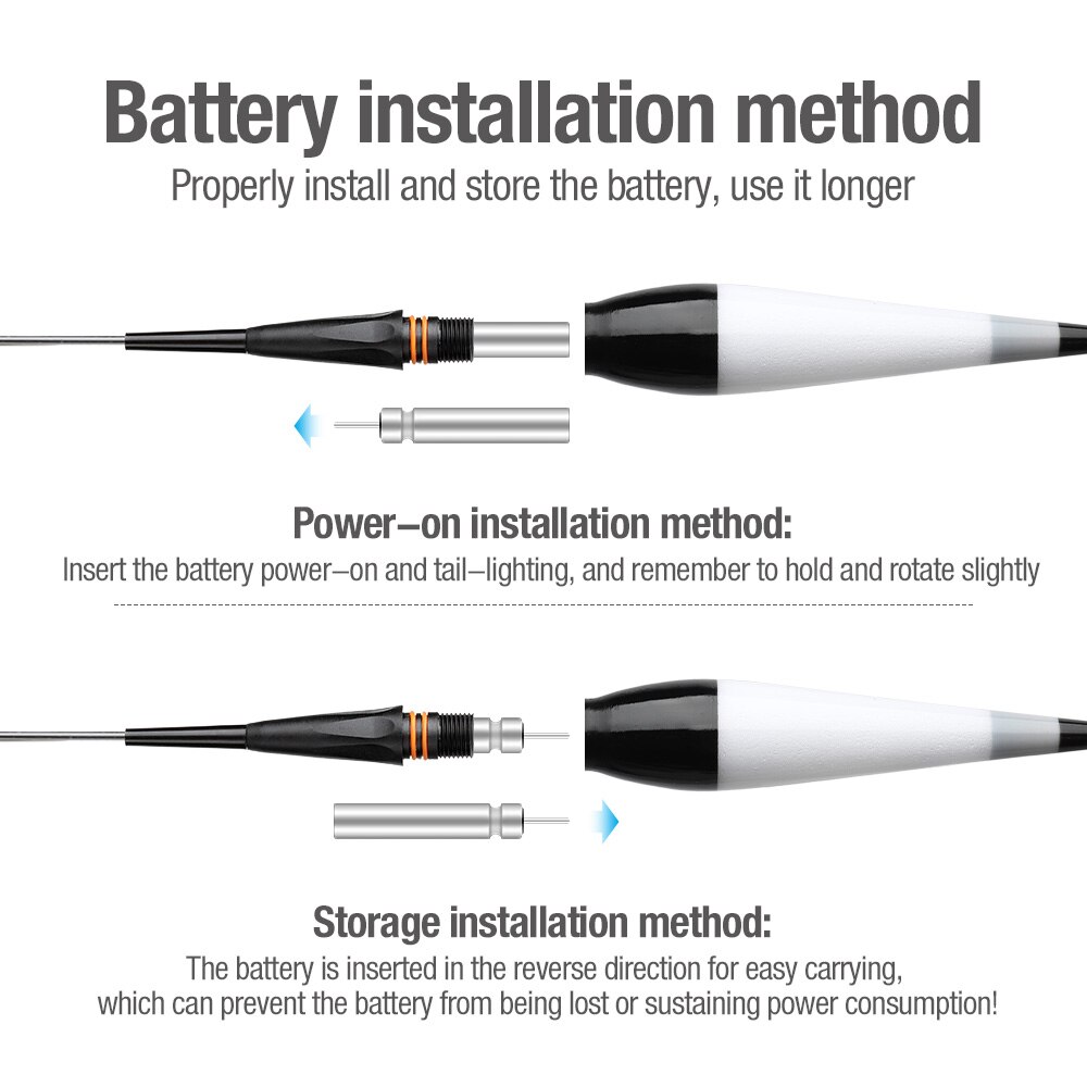 DONQL Nano Smart Led Fishing Float Zeer Gevoelige Fish Bite Herinneren Boei Zwaartekracht Sensor Gloeiende Elektrische Night Fishing Float
