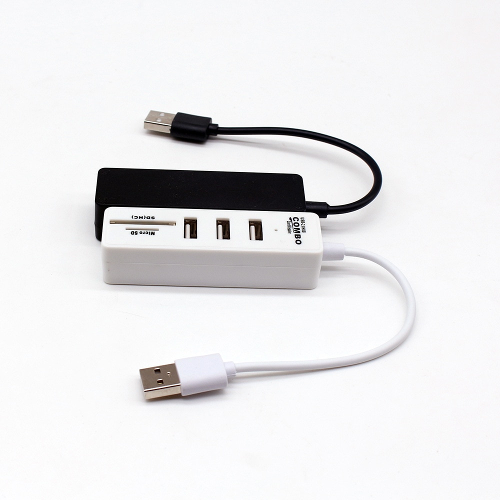 Usb Hub 2.0 Multi Usb 2.0 Hub Usb Splitter High Speed 3 Ports 2.0 Hab Tf Sd Card Reader All In One For Pc Computer Accessories