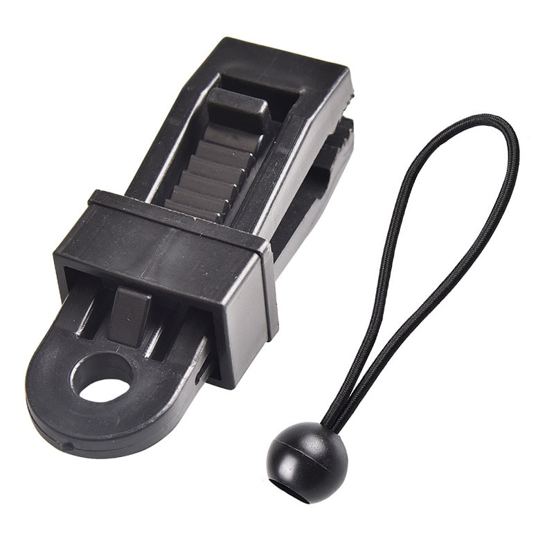 10Pcs/Set Tarp Clips Tarp Clamps Tent Fasteners Clips Tent Awning Clips and 10Pcs Cords for Supporting Tarpaulins Canopies Sunsh