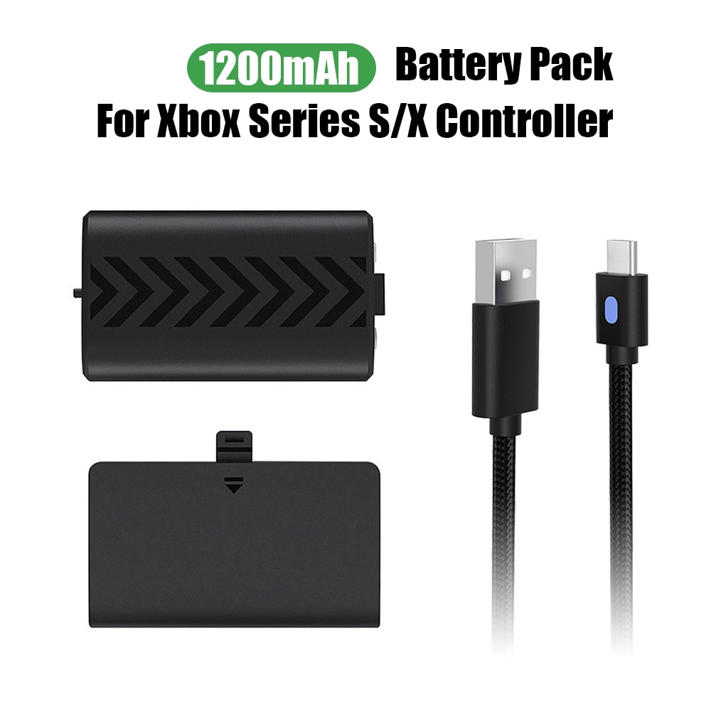 1200mAh Battery For Xbox Series S / X Game Controller Replacement Rechargeable Battery Pack With Charging Cable batterie bateria