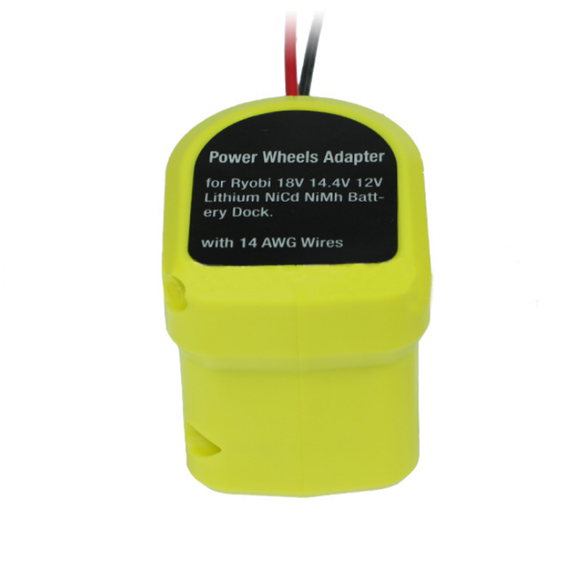 Adapter For Ryobi 18V Nimh/Nicd/Li-ion Battery DIY Power Wheels Adapter for Ryobi ONE+ Dock Power Connector With 14 AWG Wires: adapter no switch