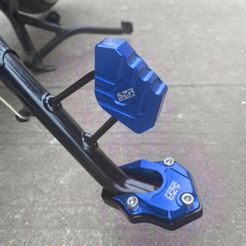Aluminium Motorfiets Fiets Kickstand Extender Voet Zijstandaard Verlengstuk Voetsteun Plaat Motor Accessoires