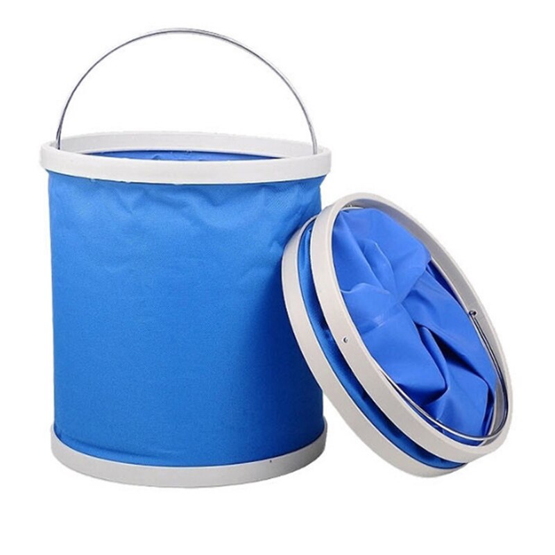 Seau de voiture pliable multifonctionnel portatif de seau de lavage de voiture de 11L