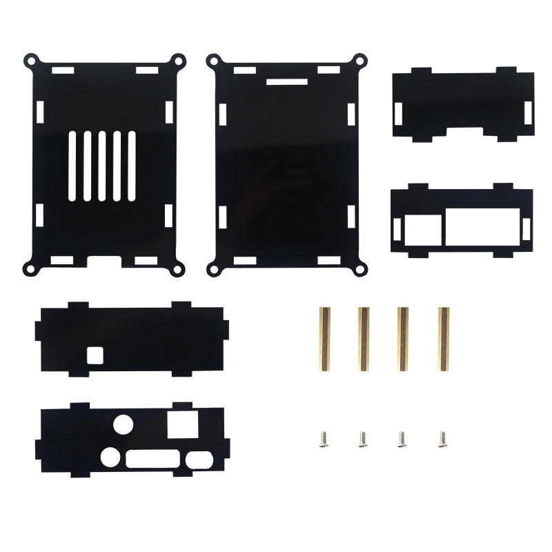 Neueste Acryl fallen für Himbeere Pi Modell B PiFi Digi V 1,0 Soundkarte Digi Pi Audio- Gremium Kasten Hülse für Himbeere Pi 4 B