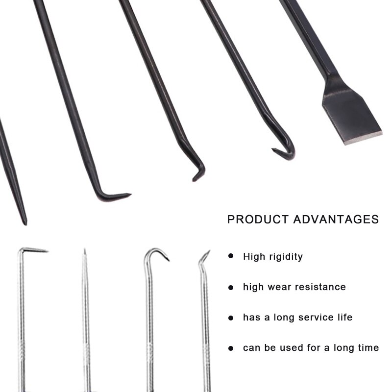 9Pcs Hook Pick Set Car Repair Oil Seal O-Ring Remover Hand Tool Air Cylinder Cleaning Set Tools Oil Seal Screw Drive Puller