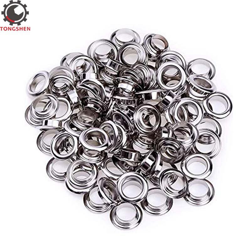 100 Sets Grommet Tool Kit Grommet Setting Tool Metal Eyelets With Grommets Inside Diameter 12mm for DIY Leathercraft Accessory