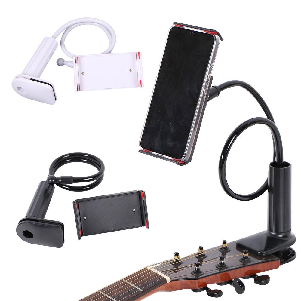 Guitar Playing Long Arm Mobile Phone Clip Holder Bracket Lyric Viewing Tool