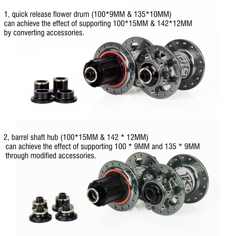 Koozer Micro Spline 12S freehub XM490 BM440 PRO MTB Bicycle Hubs Converters Mountain Bike Hubs End Cap Adapter 8 9 10 11Speed XD