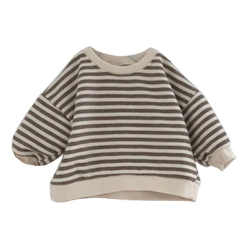 Baby Sweater En Najaar Plus Fluwelen Trui Mannen En Vrouwen Baby Eenvoudige Neutrale Trui Peuter Jongen Kleding