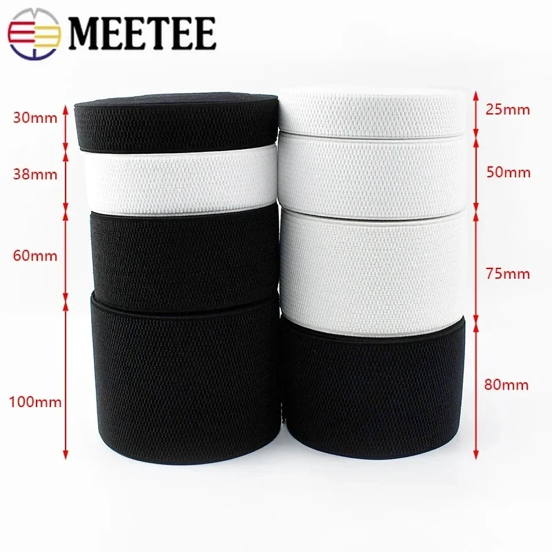 1/2/3 Meter 2,5–10 cm elastisches Band zum Nähen von Skrit-Gürteln, Bundband, Gummibänder, DIY-Kleidung, Bekleidungszubehör