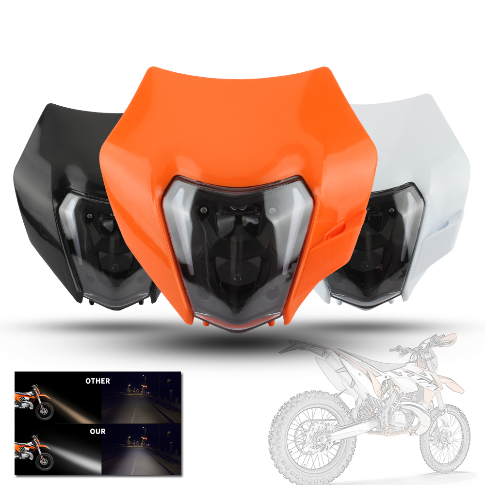 Faro delantero para motocicleta, faro Led Para KTM EXC XC SX EXCW SXW Duke 125-500 Focos Para Moto Dirt Bike Enduro Motocross