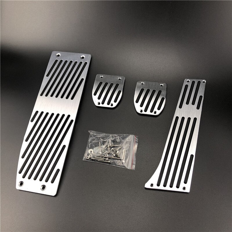 Car Accessories For BMW 3 5 series E30 E32 E34 E36 E38 E39 E46 E87 E90 E91 X5 X3 Z3 MT/AT pedal Pads Cover Stickers Car Styling: Drill for MT 4pcs