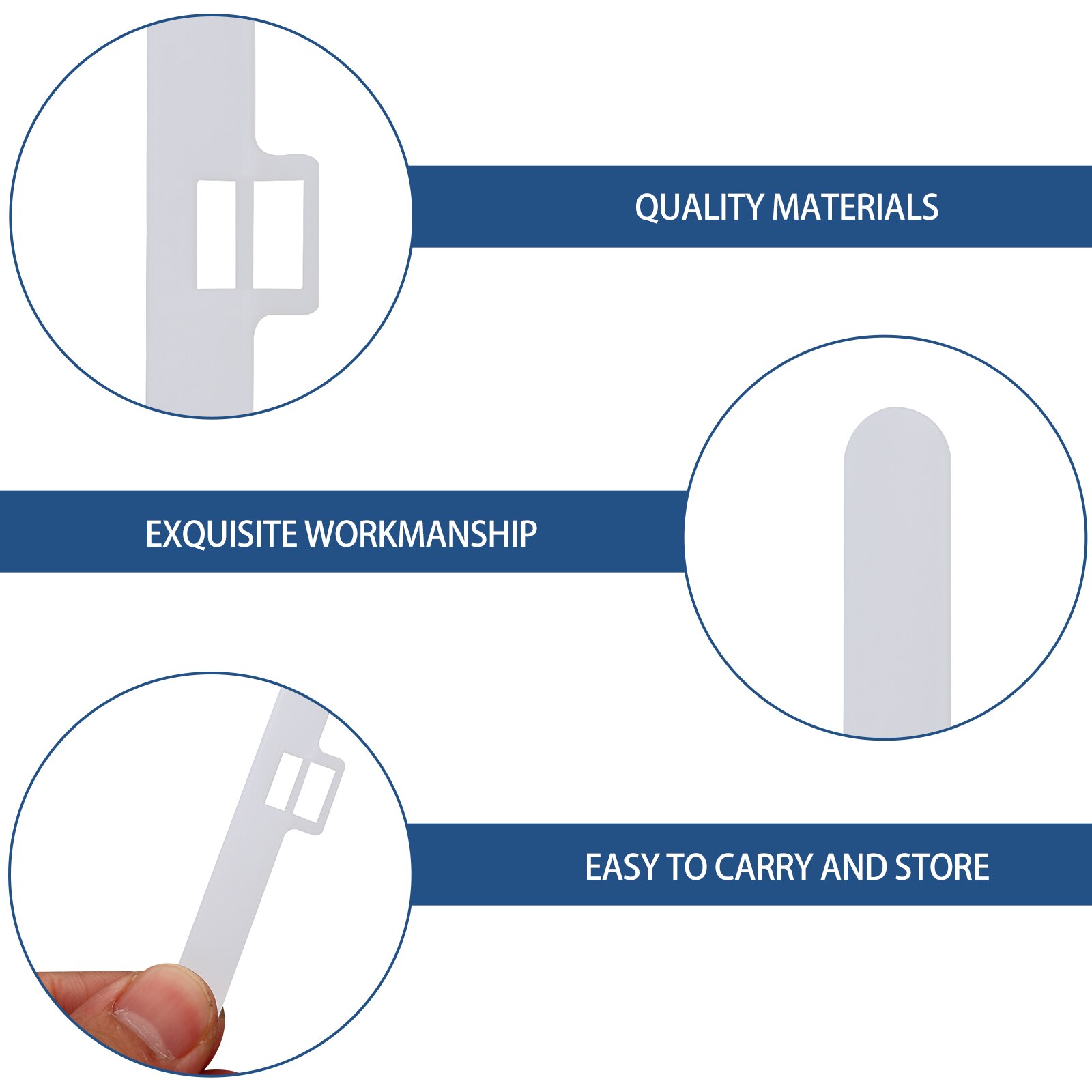 100pcs Vertical Blind Accessories Blinds Replacement Spares for Home (White)