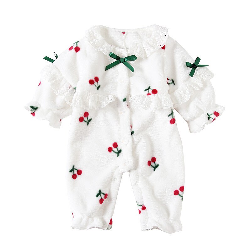 Baby Kleding Voor Herfst Winter Pyjama Kleding Voor Baby Meisjes Coral Warm Onesie Pyjama Kinderen Kleding Sets Pasgeboren Baby Pyjama