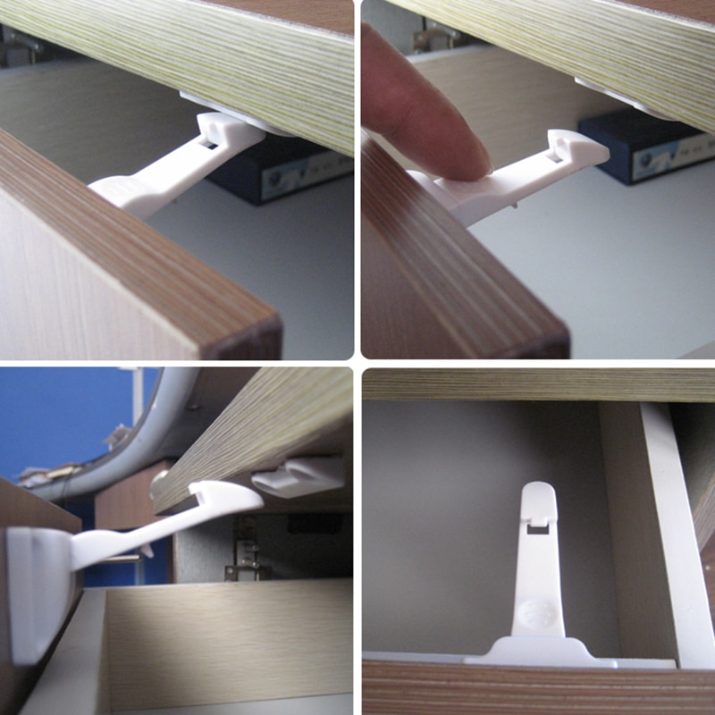 2 uds cerradura de gabinete Invisible seguridad infantil seguridad para bebés cerraduras para cajón protección para bebés contra niños cerraduras de seguridad para refrigeradores