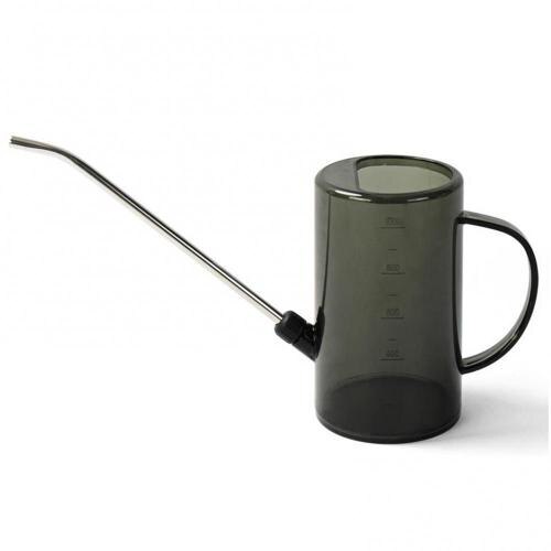 Watering Pot Handheld 1L Long Spout Watering Pot with Measuring Scale Gardening Spray Kettle Water Cans: Grey