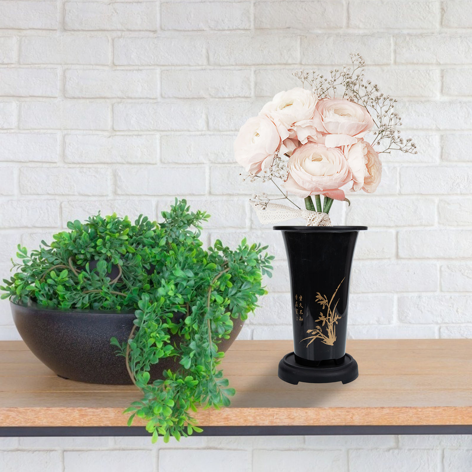 1 sett med orkideblomsterpotter til husholdningsbruk, slitesterke og stilige blomsterpotter til balkong og hage