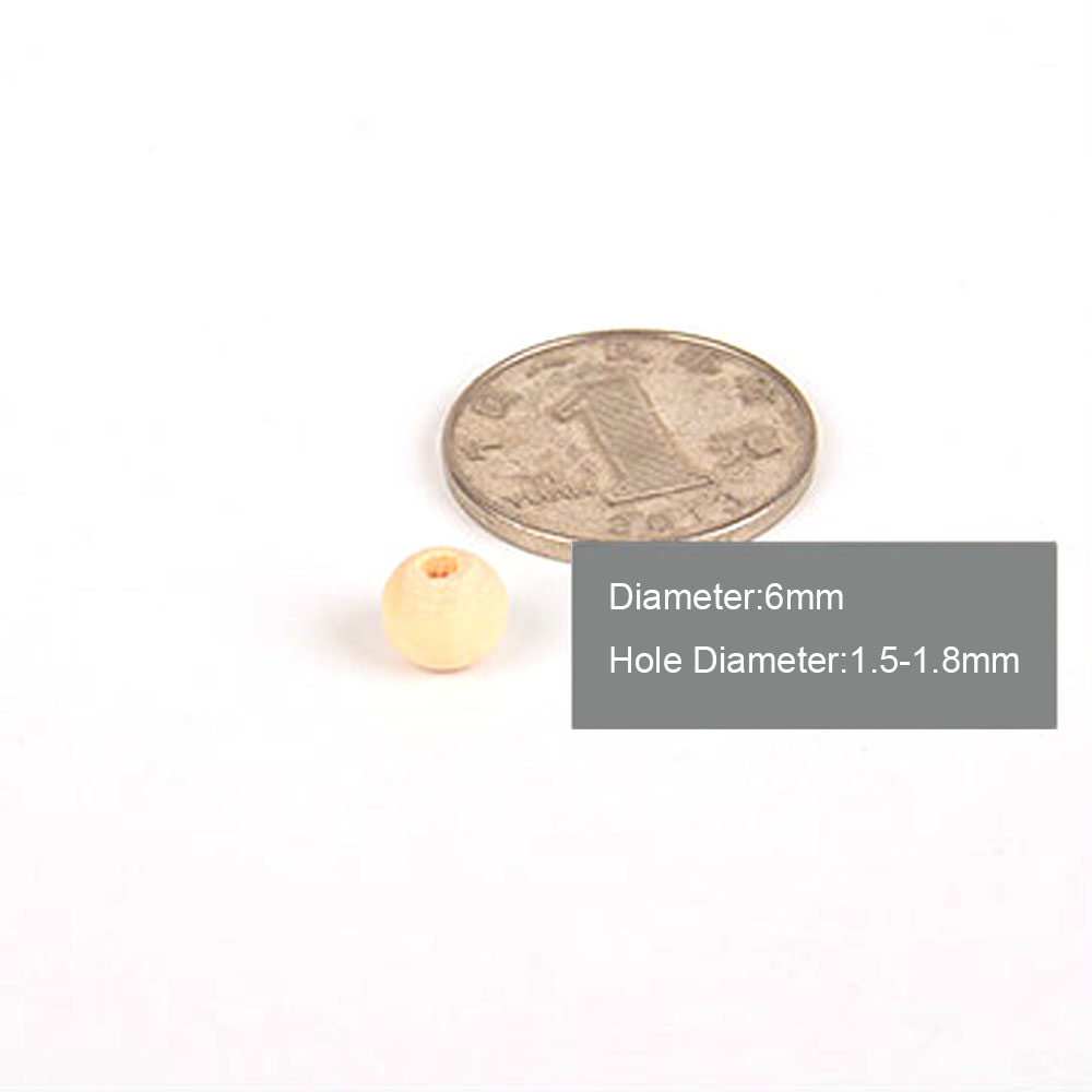 Cuentas de madera redondas, bolas de madera de 6/8/10/12/14/16/18/20/25/30/35 ~ 50mm para joyería DIY, pulsera colgante, decoración hecha a mano: Teak / 12-13 cm