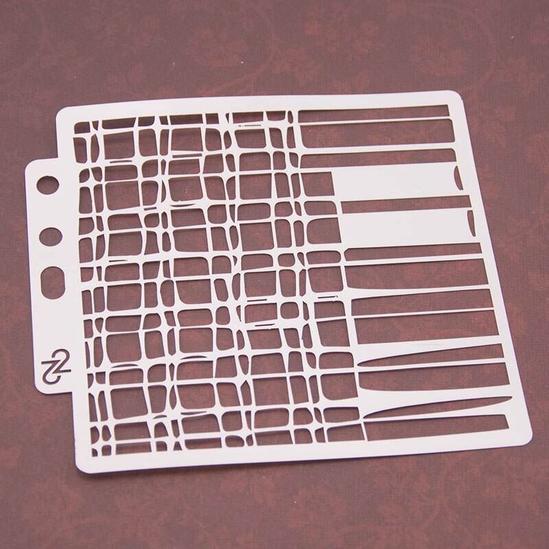 Grid Pattern Stencils Layering Painting Template Stencil for DIY Scrapbooking Photo Album Decorative Embossing Cards Craft Mold
