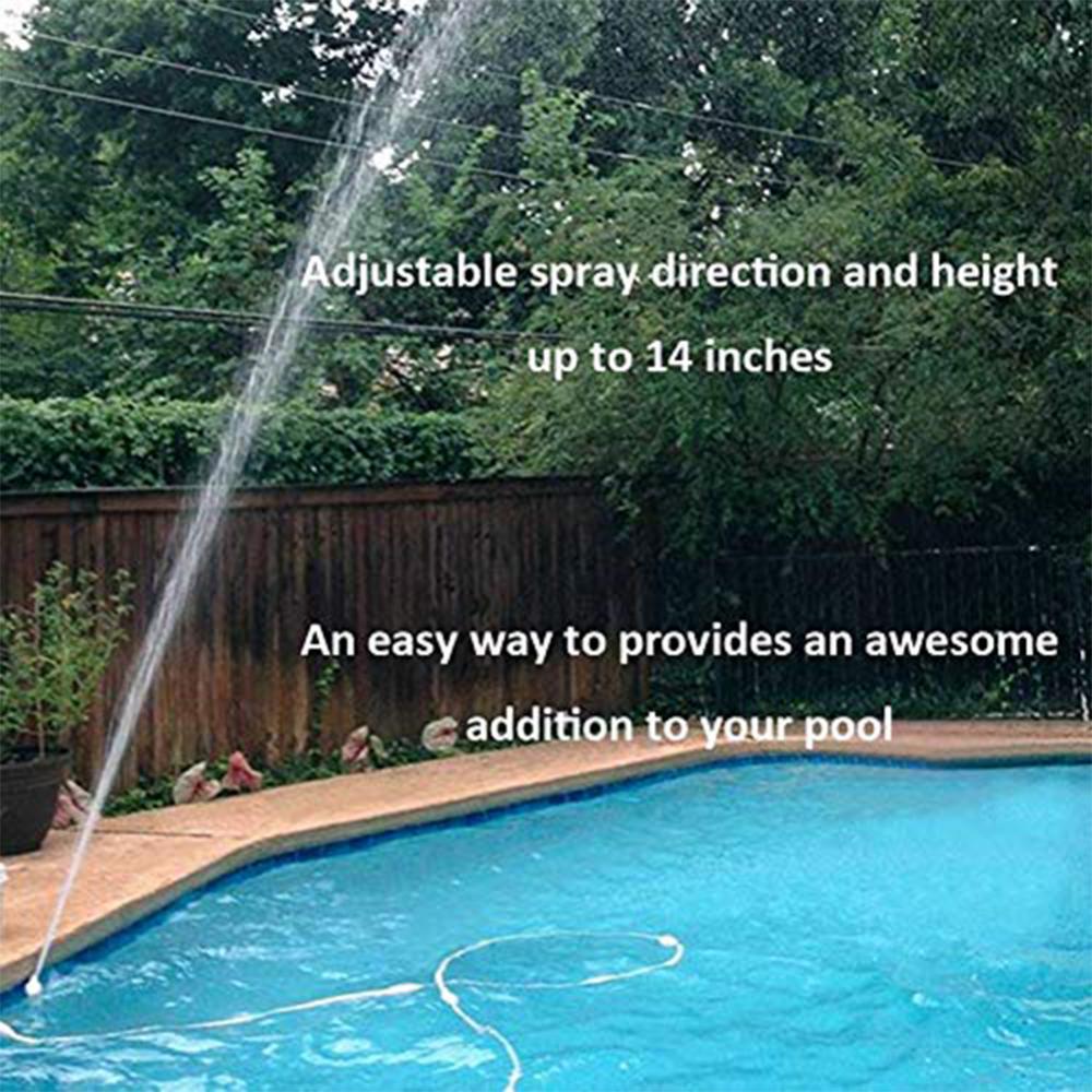 Garden Swimming Pool Waterfall Fountain Water Pool Hose Pipe Nontoxic Durable Sturdy Waterfall Fountain Tube Adjustable