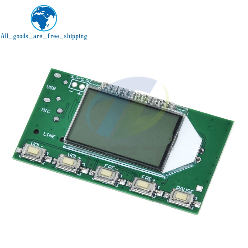FM-zendermodule FM-stereo Digitale zender Draadloze microfoon Microfoonkaart 3V-5V FM-module 87,0 MHz-108,0 MHz
