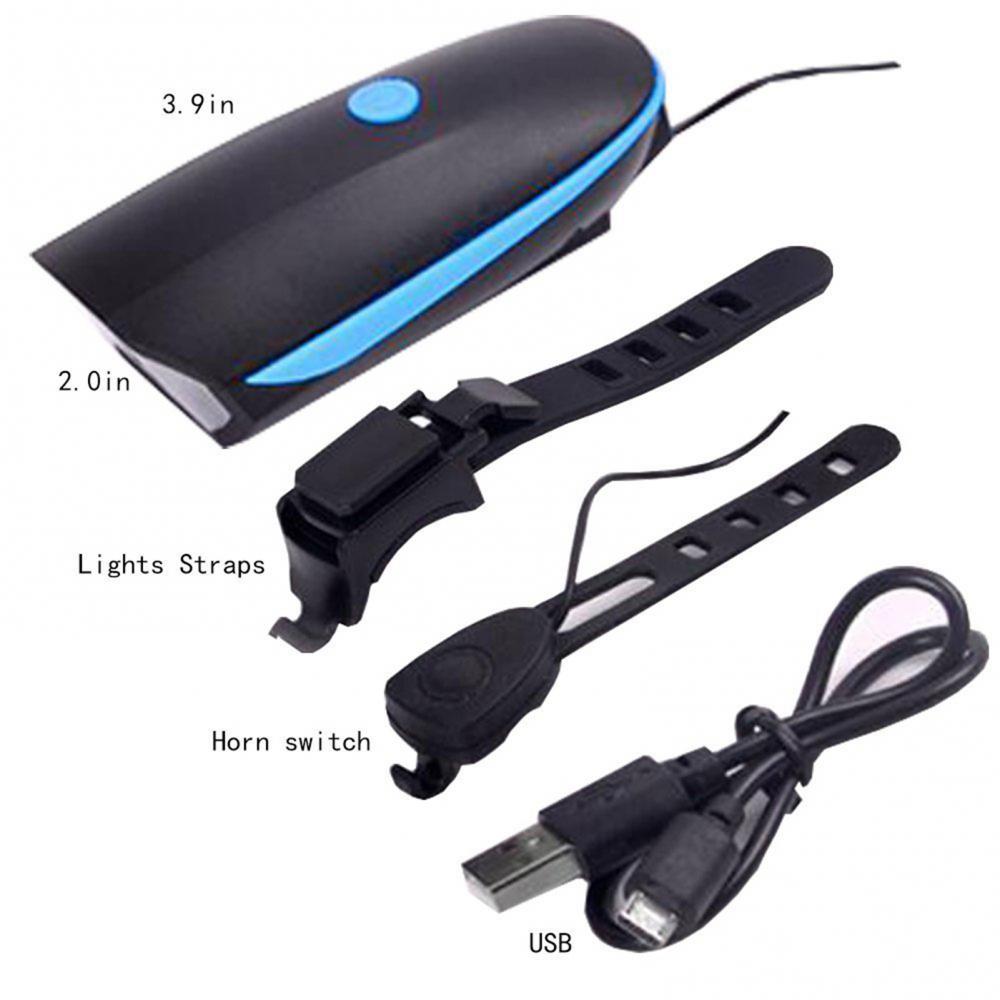 70% Fiets Mtb Racefiets Waterdichte Led Hoorn Licht Koplamp Fietsen Waarschuwing Lamp